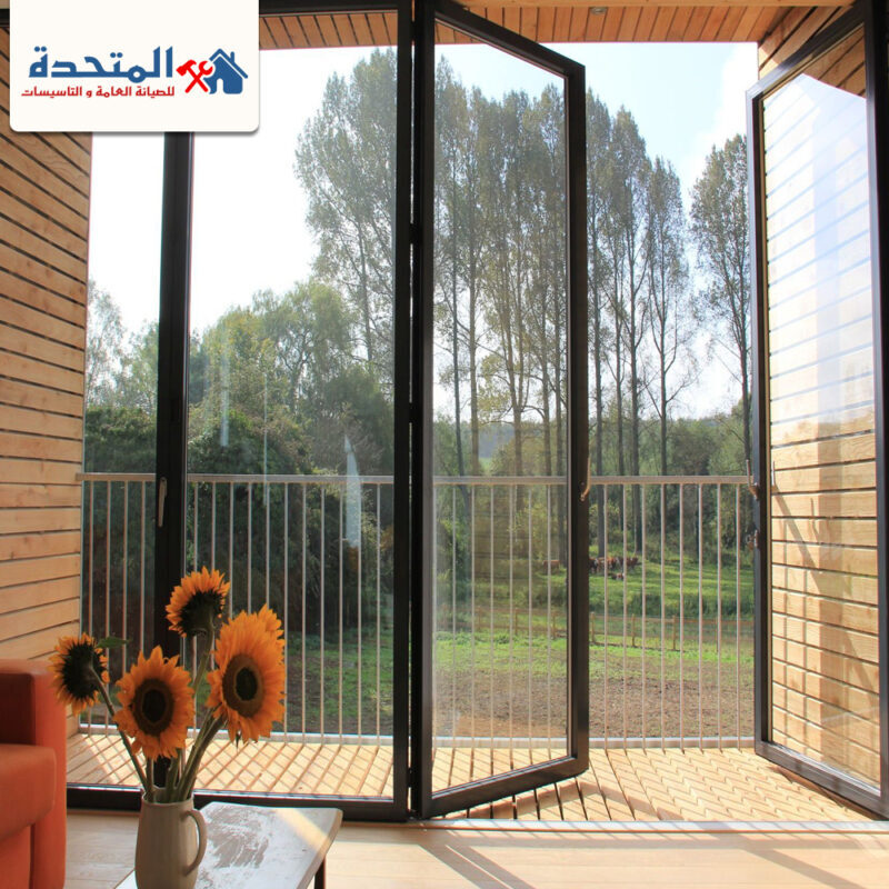 تركيب ابواب اكورديون في دبي |0589957225| اكورديون زجاجي